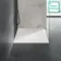 Berlin Rectangular Matt White Slate Effect SMC Composite Shower Tray 1000x800mm