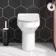 Denver Rimless Comfort Height Back To Wall Toilet With Premium Soft Close Slim Seat