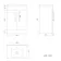 Avon Gloss White Basin Vanity 600mm