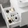 Avon Gloss White Wall Hung Drawer Vanity with Curved Counter Top Basin 600mm