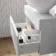 Trent Gloss White Wall Hung Drawer Vanity with Oval Counter Top Basin 600mm