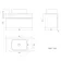 Trent Gloss White Wall Hung Drawer Vanity with Curved Counter Top Basin 800mm