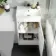 Avon Gloss White Basin Vanity and Back To Wall Unit 950mm