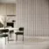 Trepanel Design® Light Oak on Antique White Felt Curve Acoustic Wood Slat Panels