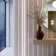 Trepanel Design® Light Oak on Antique White Felt Multi Width Acoustic Wood Slat Panels