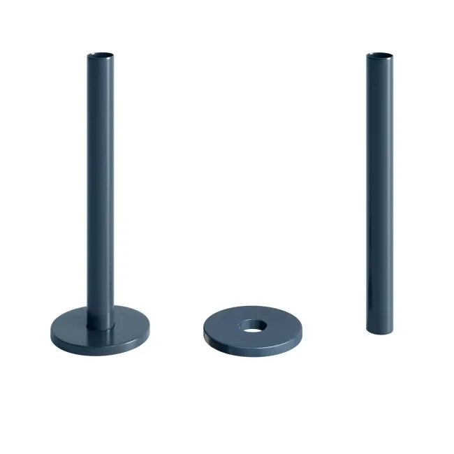 Inky Blue Pipe Connectors For Heated Towel Rails & Radiators (Pair) 150mm