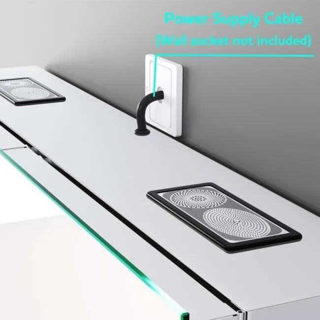 Emielia Illuminated LED Mirror Cabinet With BLUETOOTH Speaker 600x1000mm