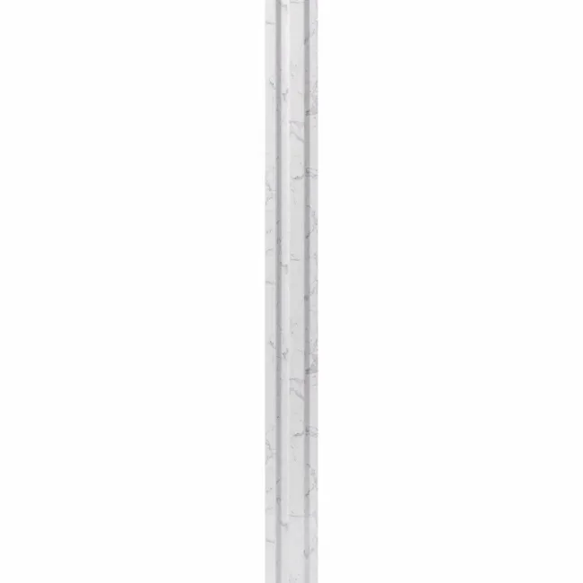 Trepanel Aqua 3D® Waterproof White Marble Slat Wall Panel 3 Pack (Covers 0.87 SQM)