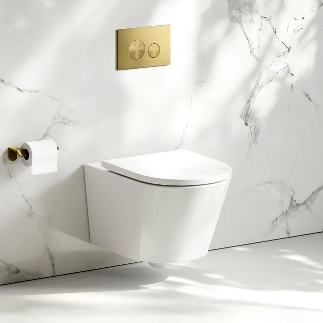 Loma Rimless Wall Hung Toilet With Premium Soft Close Seat