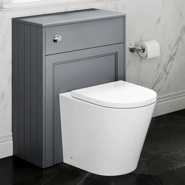 Traditional Dove Grey Back To Wall Unit and Boston Toilet