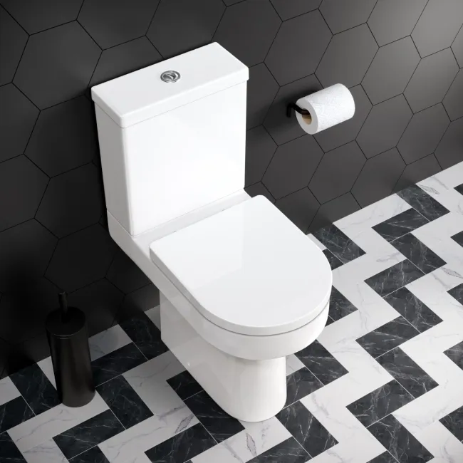 Lodi Rimless Comfort Height Close Coupled Toilet With Soft Close Seat
