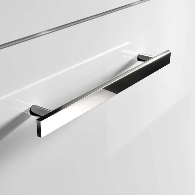 Avon Gloss White Wall Hung Drawer Vanity with Curved Counter Top Basin 600mm