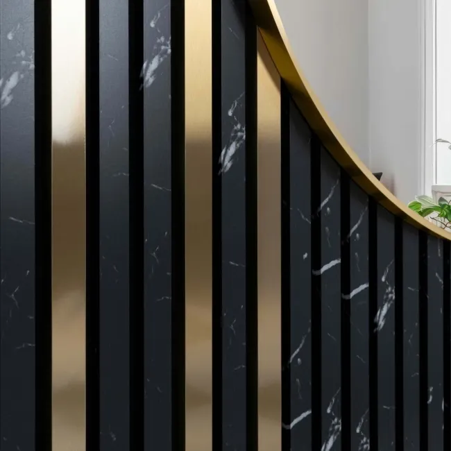 Trepanel® Stainless Steel Brass Decorative Acoustic Slat Cover