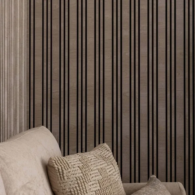 Trepanel Design® Beech Multi-Width Acoustic Wood Wall Panels