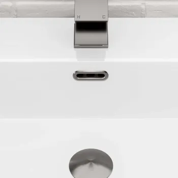 Gunmetal Grey Pill Basin Overflow Ring