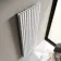 Marbella White Double Oval Panel Radiator 1800x600mm