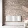 Faro White Single Flat Panel Horizontal Radiator 450x1190mm