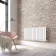 Faro White Single Flat Panel Horizontal Radiator 600x1190mm