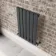 Faro Anthracite Single Flat Panel Horizontal Radiator 600x420mm