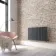 Faro Anthracite Single Flat Panel Horizontal Radiator 600x980mm