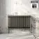 Athens Raw Metal Double Column Horizontal Traditional Radiator 600x1010mm