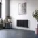 Marbella Matt Black Double Oval Panel Radiator 600x1020mm