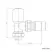 Chrome Angled Manual Radiator Valves (Pair) Standard 15mm