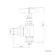 White Angled Traditional Manual Radiator Valves (Pair) Standard 15mm