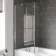 4mm L Shaped Fixed Bath Screen