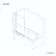 Venice 4mm Matt Black Bath Screen with Towel Rail - 800mm
