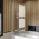 Linz Easy Clean 6mm Chrome Bath Screen - 800mm