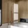 Linz Easy Clean 6mm Brushed Copper Bath Screen - 800mm