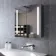 Emielia Battery Powered Illuminated LED Mirror Cabinet 600x600mm