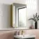 Olivia Battery Powered Matt Brass Illuminated LED Mirror Cabinet 710x500mm