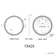 Delilah Brushed Brass Round Illuminated LED Mirror 600mm