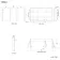 Selma Battery Powered Matt Black Illuminated LED Mirror Cabinet 700x1200mm