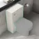 Crete Fluted Linen White Slimline Back To Wall Toilet Unit 500mm