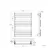 Santorini Electric White Flat Panel Heated Towel Rail 800x600mm