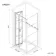 London Matt Black Grid 6mm Bifold Shower Enclosure 1000x760mm