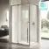 Cologne Brushed Gunmetal Easy Clean 8mm Hinged Shower Enclosure 1200x900mm