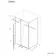 Cologne Brushed Gunmetal Easy Clean 8mm Hinged Shower Enclosure 1500x700mm