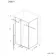 Cologne Brushed Gunmetal Easy Clean 8mm Hinged Shower Enclosure 1600x900mm