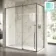 Cologne Brushed Gunmetal Easy Clean 8mm Hinged Shower Enclosure 1800x800mm