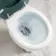 Hudson Traditional Low-Level Toilet With Midnight Green Seat & Pedestal Basin - Single Tap Hole