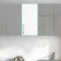 Harper Gloss White Wall Hung Cabinet 600x300mm - Brushed Brass Accents