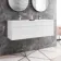 Trent Gloss White Wall Hung Double Basin Drawer Vanity 1200mm
