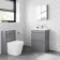 Trent Stone Grey Basin Drawer Vanity 600mm