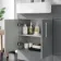 Harper Stone Grey Combination Vanity Basin and Aruba Toilet 1200mm