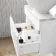 Trent Gloss White Wall Hung Drawer Vanity with Marble Top & Oval Counter Top Basin 600mm