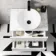 Austin Gloss White Wall Hung Drawer Vanity with Marble Top & Round Counter Top Basin 600mm